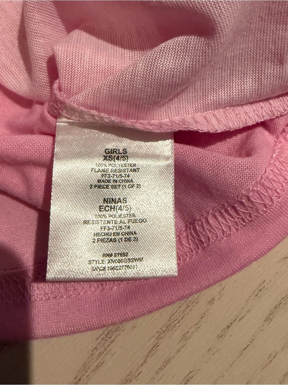 Mean Girls Pajama Set Girls XS 4/5 Pink That’s So Fetch Shorts Headband NWT - Picture 4 of 10
